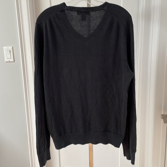 V Neck Banana Republic silk/cotton/cashmere sweater Sz L - Picture 3 of 6